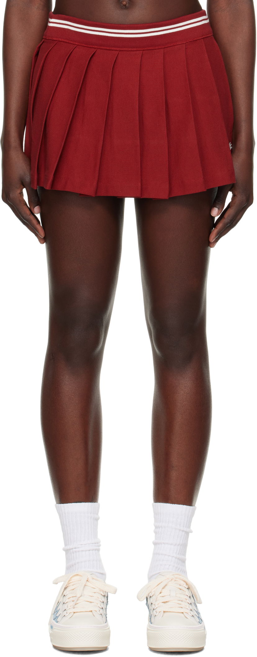 Спідниця AMIRI AMIRI MA Quad Pleated Miniskirt Червоний | AWJYKR1001