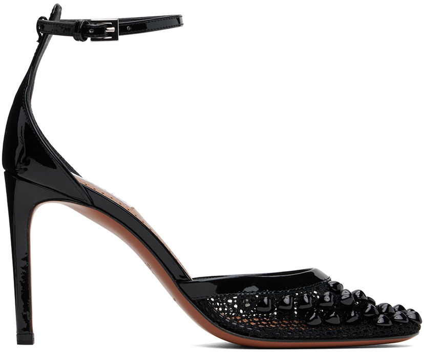 Кросівки та взуття Alaïa High Fishnet Pumps чорний | AA3E049TK033