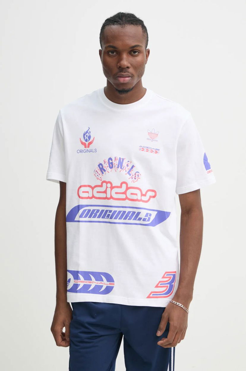 Футболка adidas Originals Graphic Print T-Shirt білий | JD0663