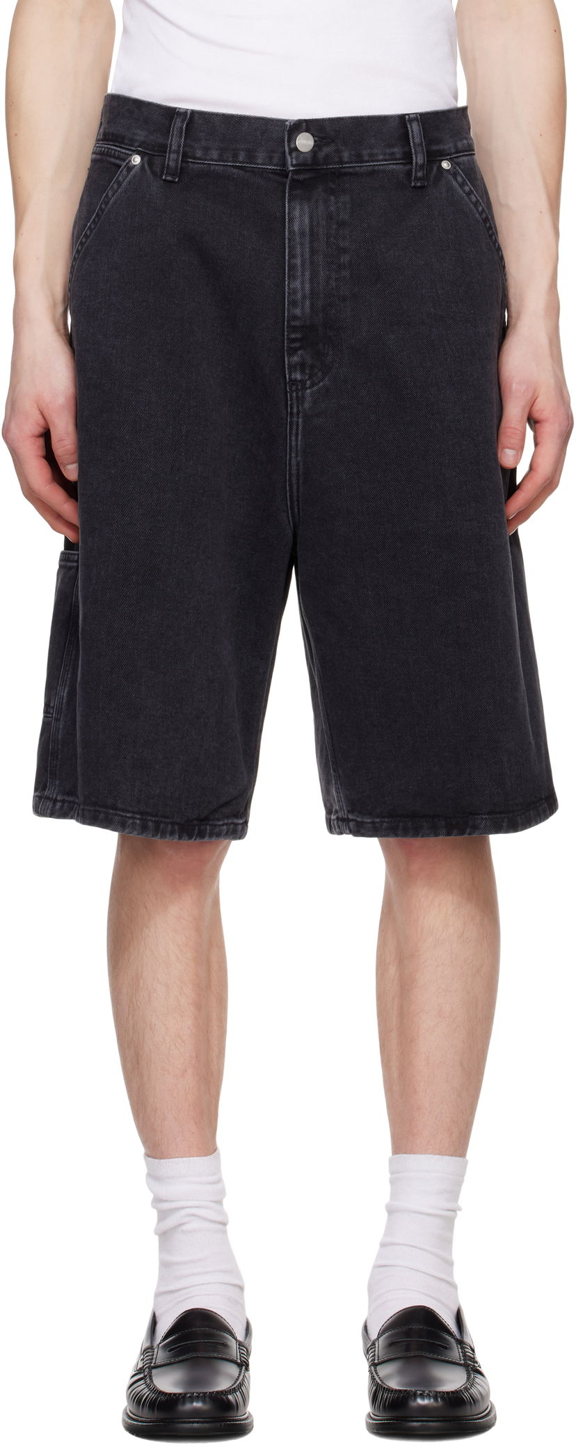 Шорти Carhartt WIP Carhartt WIP Rivet Denim Shorts чорний | I034319