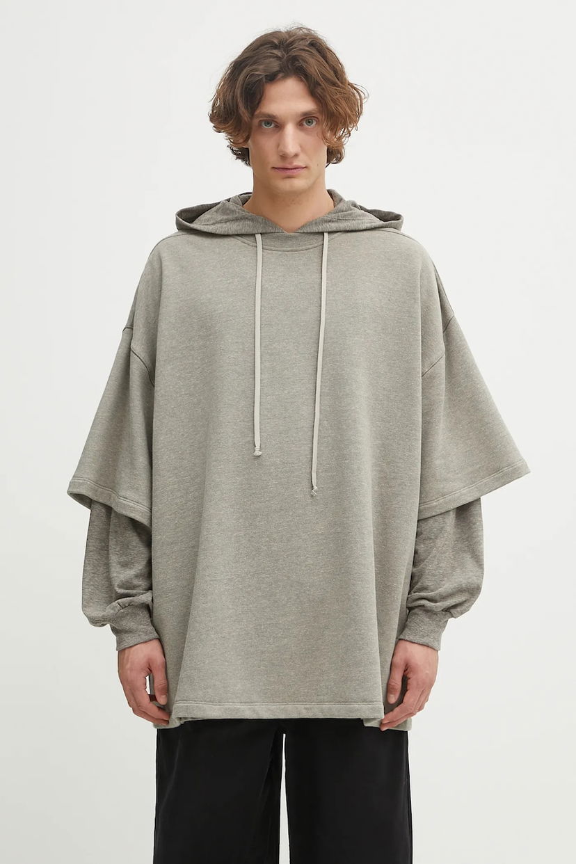 Світшоти Rick Owens Rick Owens DRKSHDW Tommy Hustler Hoodie Сірий | DU02E7271.FGMJGM