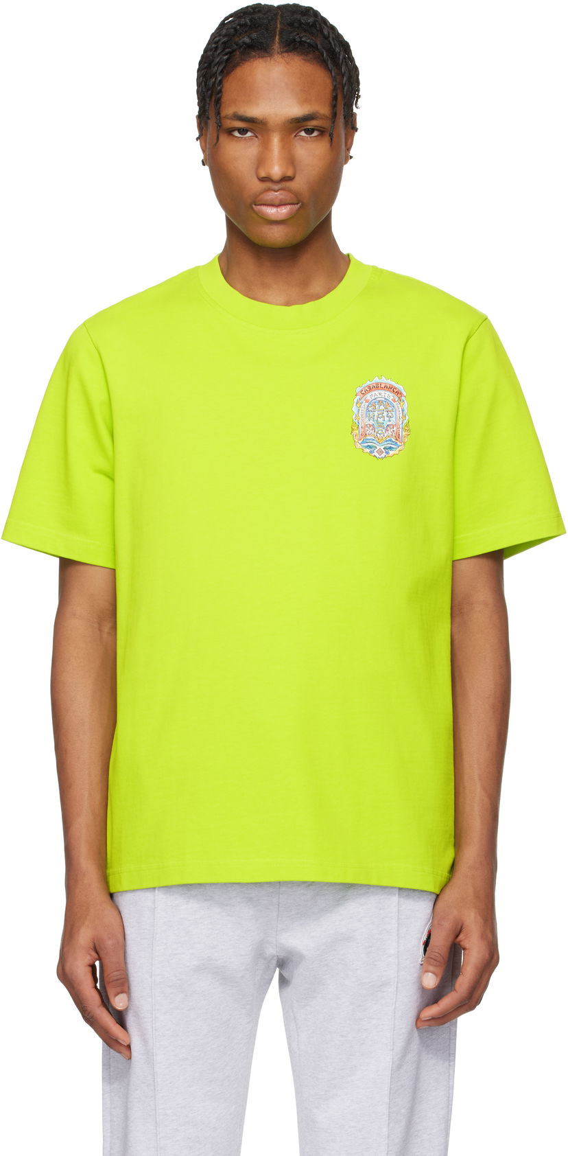 Футболка Casablanca Casablanca Casa Way Skate T-Shirt Зелений | MS25-JTS-001-10