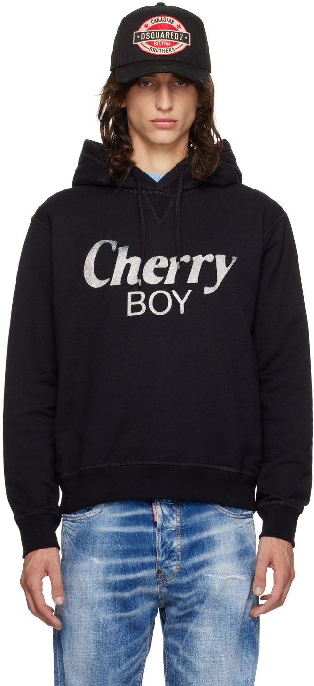 Світшоти DSQUARED2 Dsquared2 'Cherry Boy' Hoodie чорний | S71GU0670_S25551