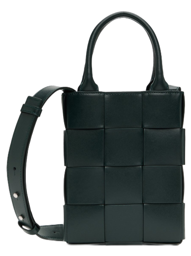 сумка-тоут Bottega Veneta Mini Cassette Tote Bag Зелений | 758055 VB1K0