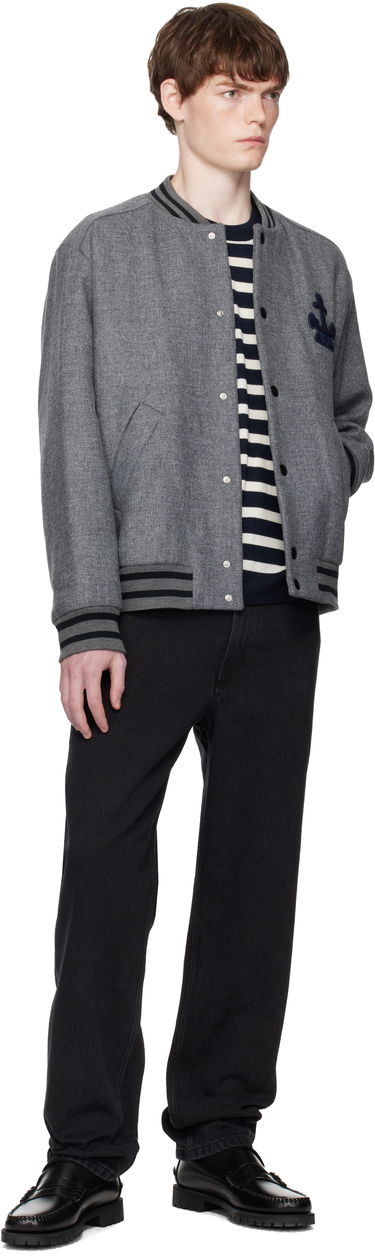 Куртка бомбер A.P.C. A.P.C. Micka Wool Bomber Jacket Сірий | WVBEB-M32010, 3