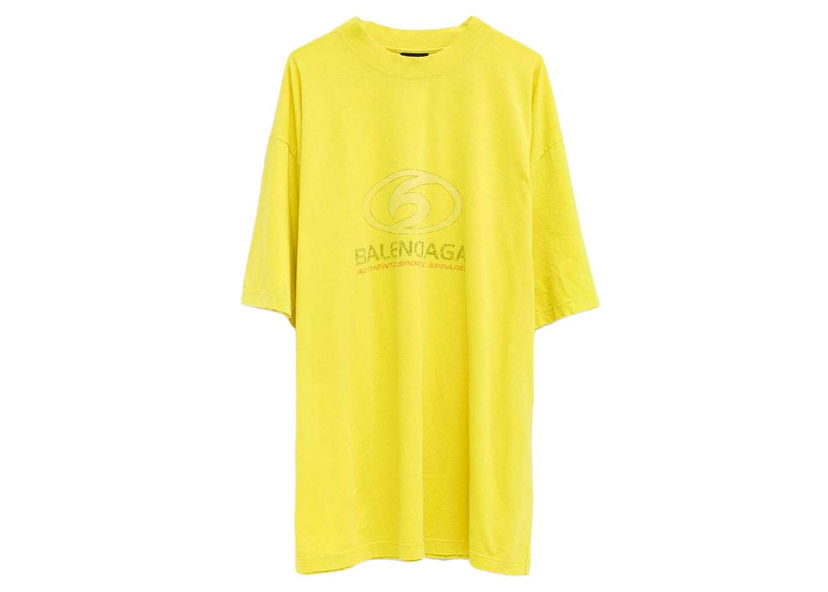 Футболка Balenciaga Surfer T-shirt Жовтий | 764235 TPVM3