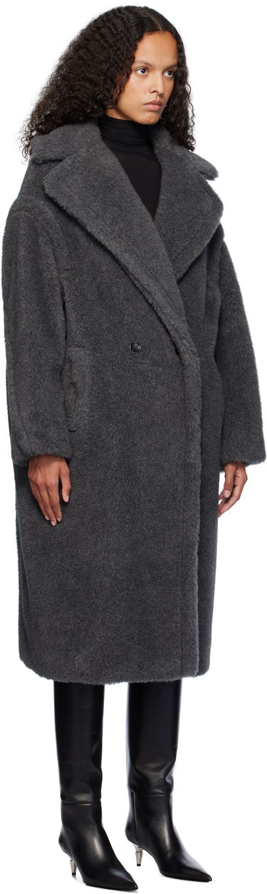 Пальто Max Mara Max Mara Teddy1 Faux-Fur Coat Сірий | 2421016052600 MM10502, 1