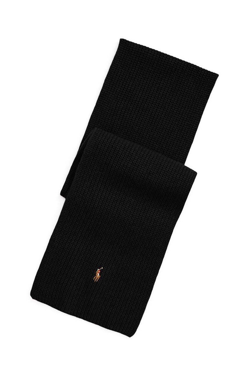 Шарф Polo by Ralph Lauren Wool Scarf чорний | 449959353