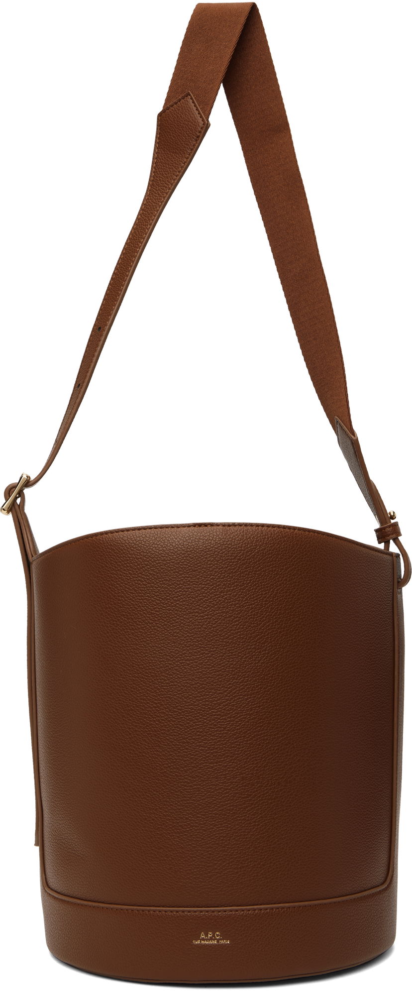 Сумка A.P.C. Leather Bucket Bag Коричневий | PUABO-F61888