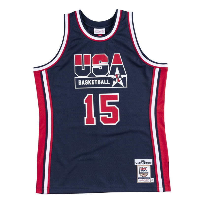 Джерсі Mitchell & Ness Team USA 1992 'Magic Johnson 15' Jersey Синій | AJY4GS18413-USANAVY92EJH