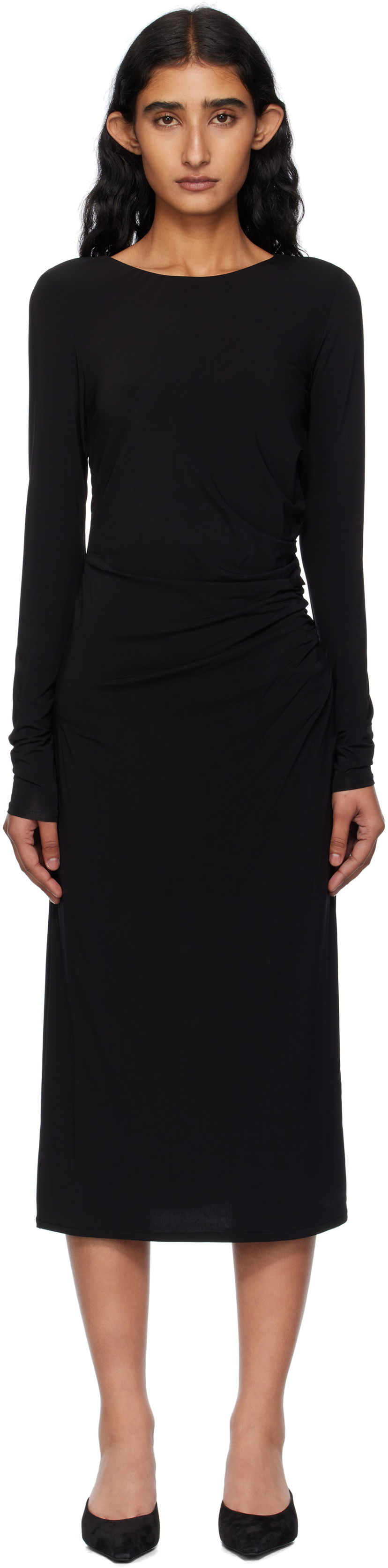 плаття Max Mara Max Mara Zitto Midi Dress чорний | 2526626031600