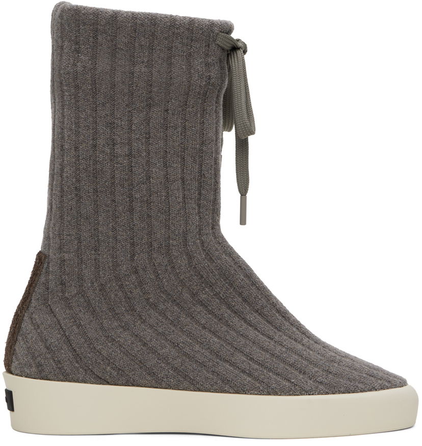 Кросівки та взуття Fear of God Fear of God Moc Knit High Сірий | FG882-141WOO