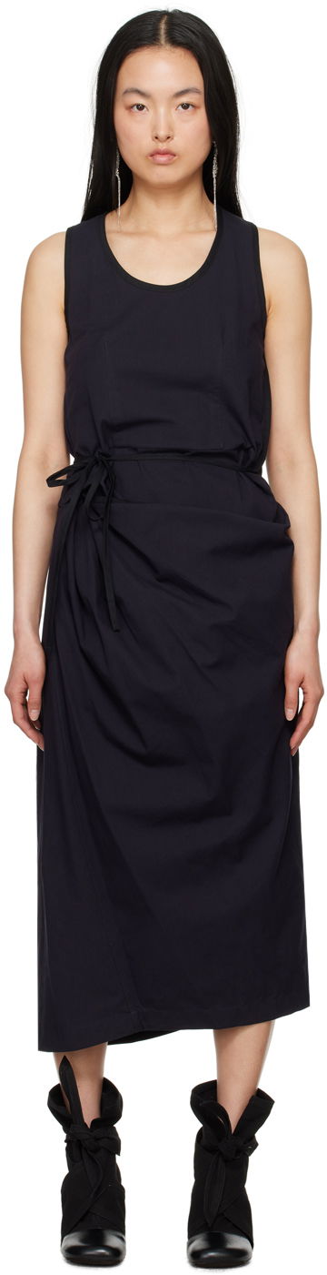 плаття LEMAIRE Wrap Midi Dress чорний | DR1053 LF1253