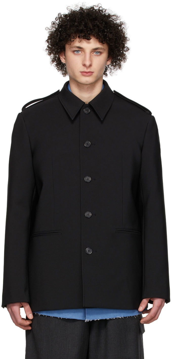 Сорочка We11done We11done Regular Collar Jacket чорний | WD-JK1-22-084-M-BK