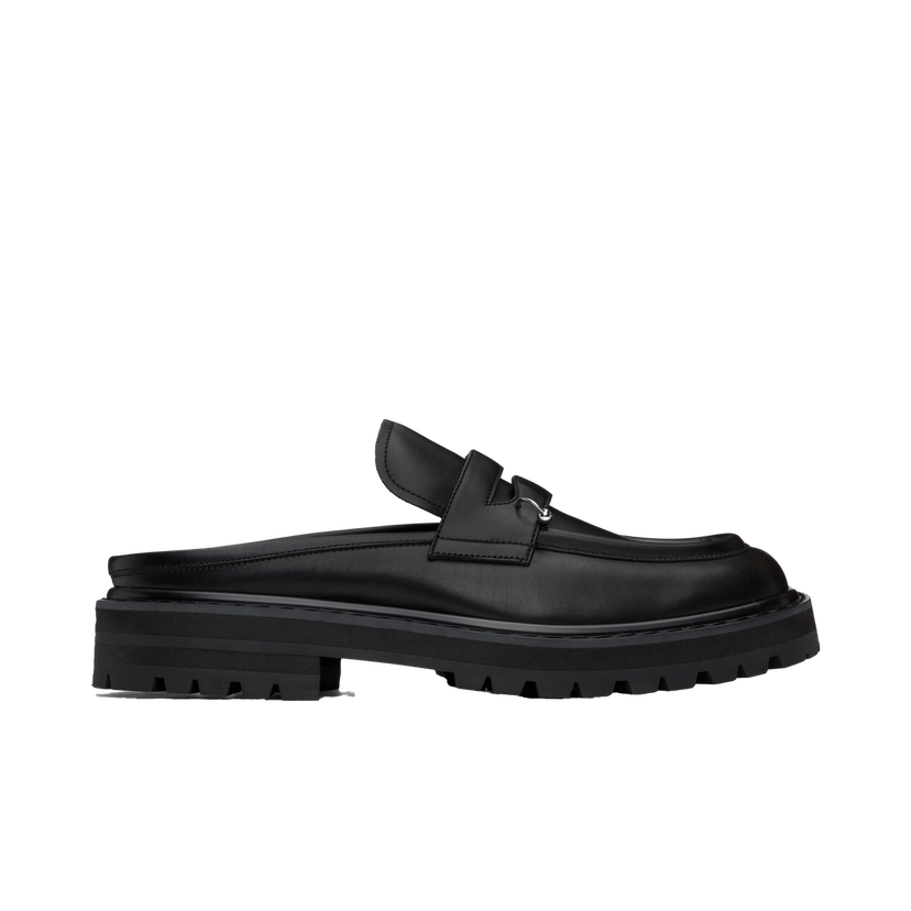 Кросівки та взуття Marni Leather Piercing 2.0 Chunky Slip-on Loafers чорний | SBMR003803 P5088