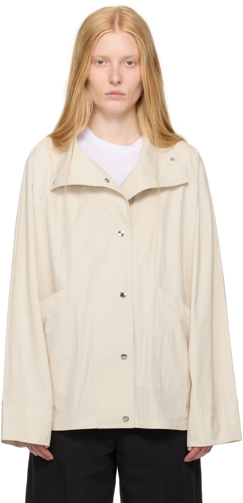 Куртка TOTEME TOTEME Summer Parachute Jacket бежевий | 253-WRO0222-FB0427