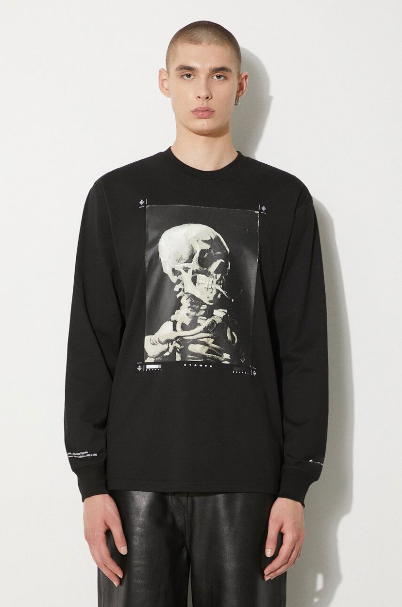 Футболка Stampd STAMPD Skeleton Relaxed Fit Graphic Long Sleeve T-Shirt чорний | SLA.M3249LT.BLK