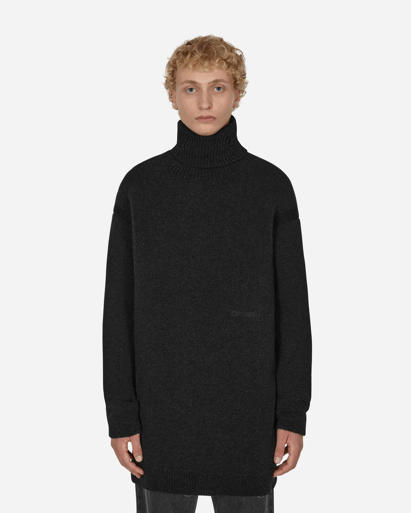 Cветр Off-White Micro Bouclé Knit Turtleneck Black чорний | OMHF039F22KNI001 1010