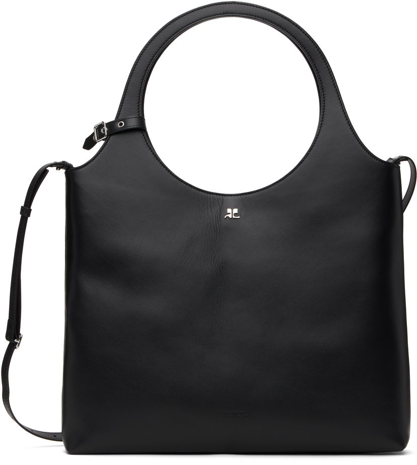Сумочка Courrèges Courrèges Holy Day Leather Tote Bag чорний | 125GSA161CR0065