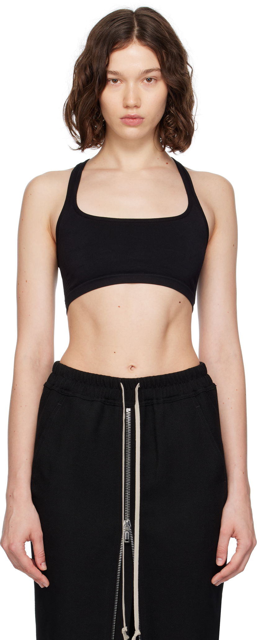 Бюстгальтер Rick Owens Rick Owens Concordians Unhorny Sports Bra чорний | RP02E4699 KSP