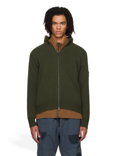 Cветр Stone Island Two-Way Zip Sweater Зелений | 7915504A3