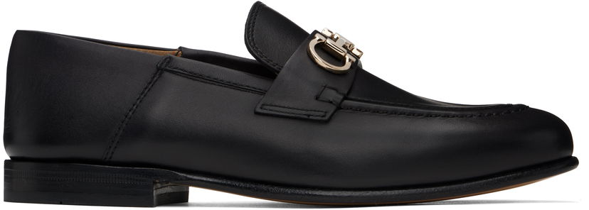 Кросівки та взуття FERRAGAMO Salvatore Ferragamo Gancini Ornament Mule Loafers чорний | 758468