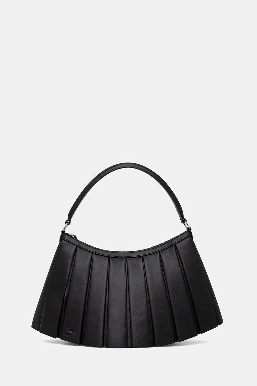 Сумка Lacoste Lacoste Pleated Leather Shoulder Bag чорний | NU5015DP