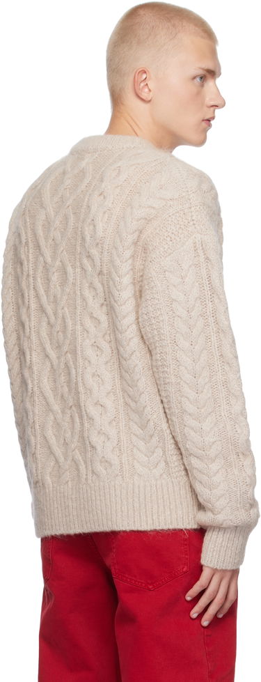 Cветр ISABEL MARANT Isabel Marant Erick Cable Knit Sweater бежевий | PU0542HA-B3L07H, 2