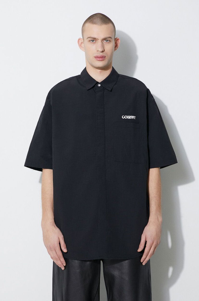 Сорочка Marcelo Burlon Nylon Over Shirt Relaxed чорний | CMGG005S24FAB0011001