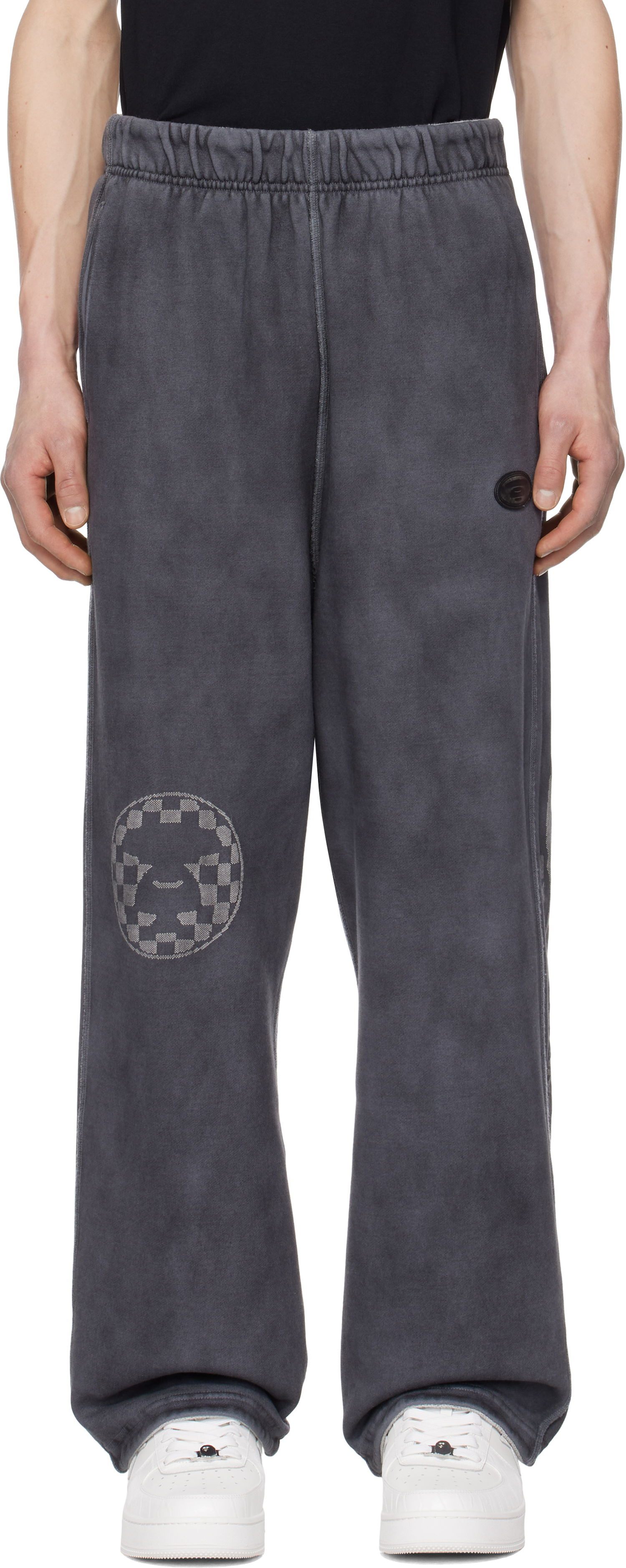 Спортивні штани AAPE by A Bathing Ape AAPE by A Bathing Ape AAPE Main Reversible Sweatpants Сірий | AAPPTMB645XXNBKL, 0