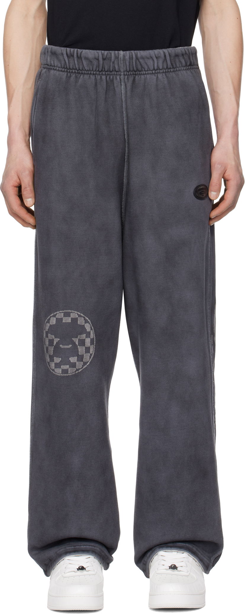 Спортивні штани AAPE by A Bathing Ape AAPE by A Bathing Ape AAPE Main Reversible Sweatpants Сірий | AAPPTMB645XXNBKL