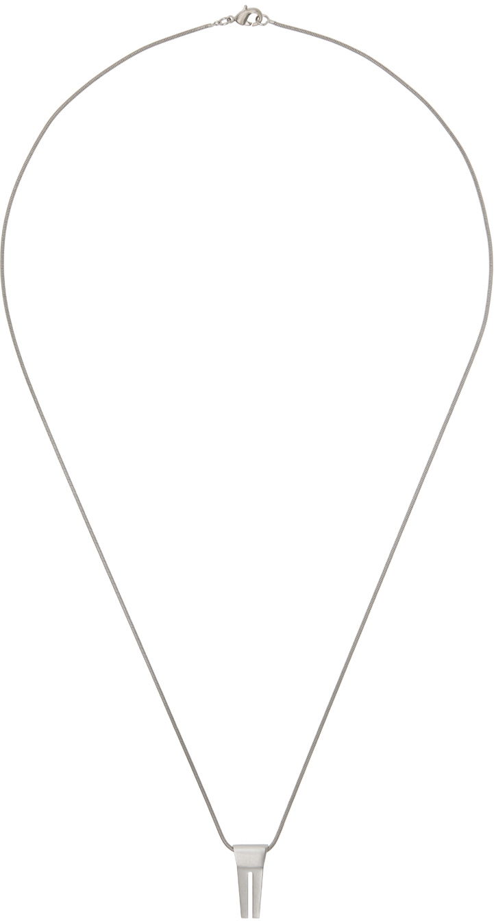 Кольє Rick Owens Silver Porterville Mini Open Trunk Charm Necklace Металік | RJ0000100 MMT