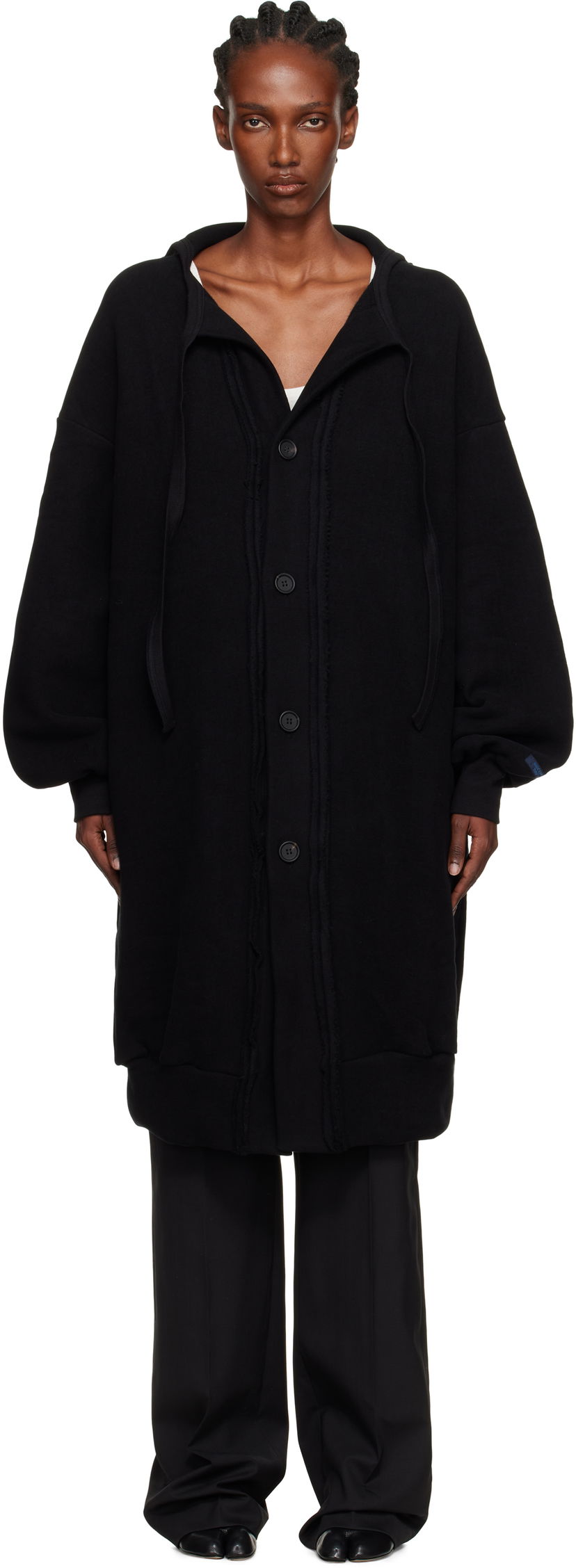 Куртка Yohji Yamamoto YOHJI YAMAMOTO Jersey Twill Button Cardigan чорний | FM-T86-002