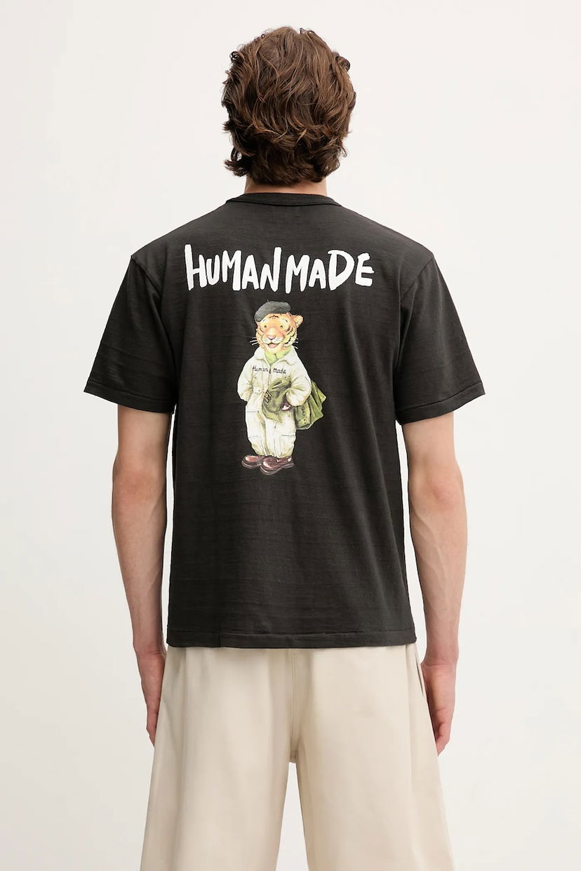 Футболка Human Made Human Made Knitted Graphic T-Shirt чорний | HM29TE013