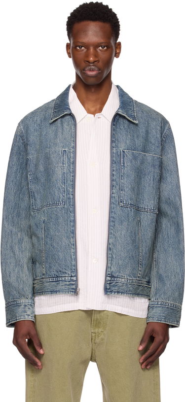 Куртка rag & bone Rag & Bone Simon Garage Denim Jacket Синій | MBW25P2011DNML, 0