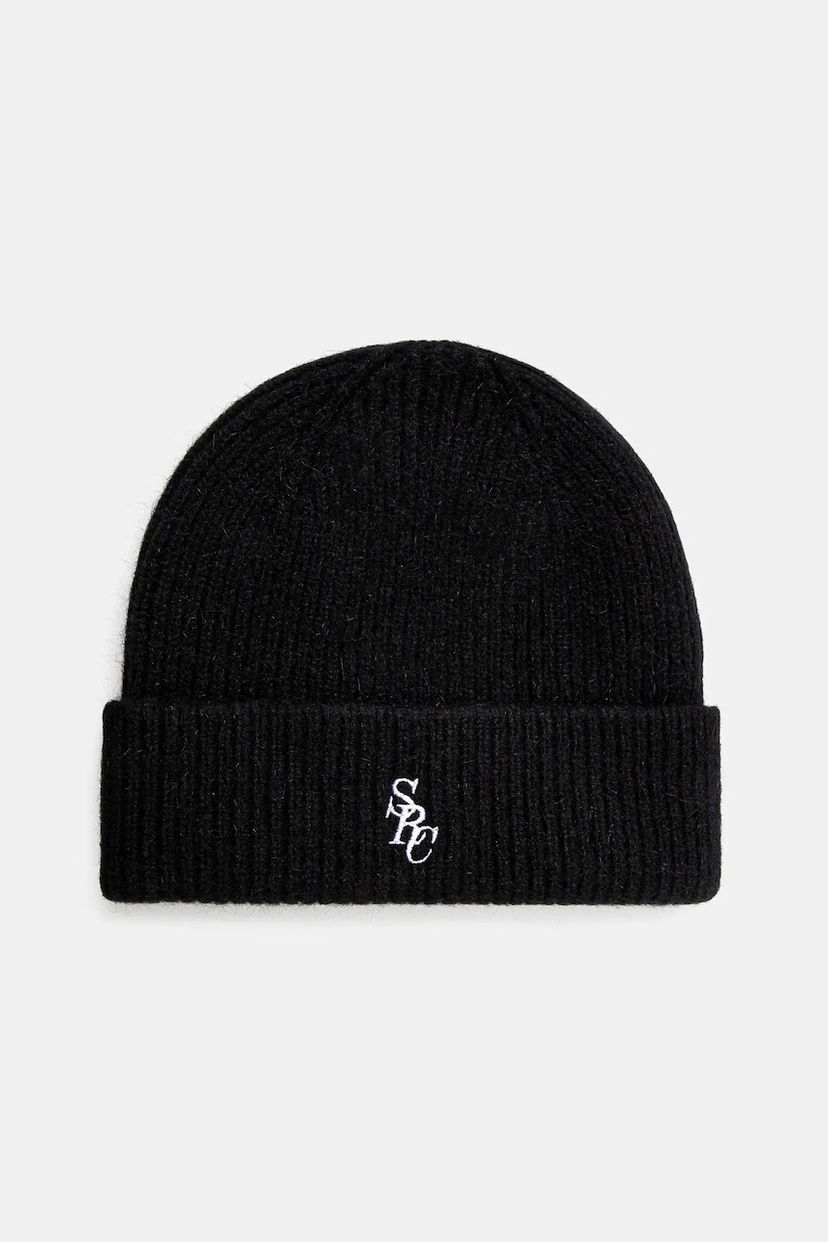 Шапка Sporty & Rich Sporty & Rich SRC Wool Beanie чорний | AC031514302BA01