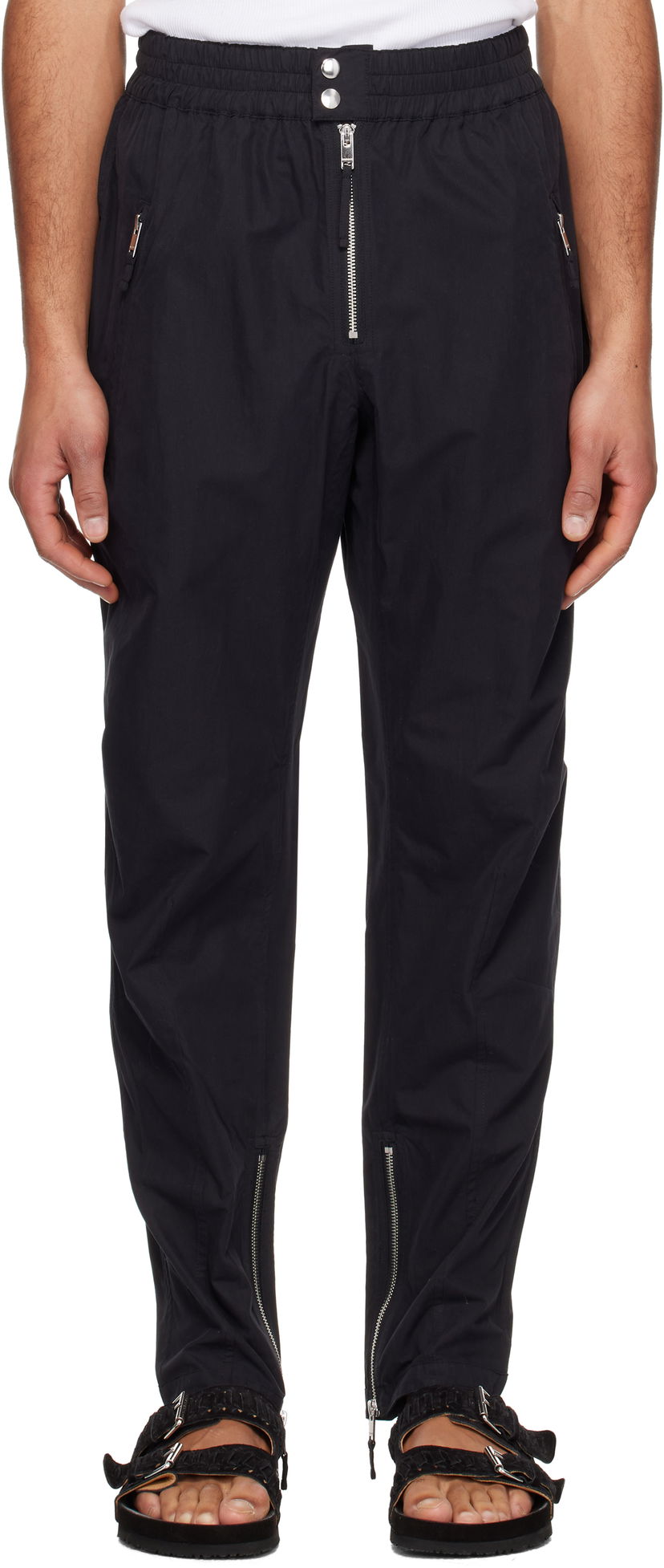 Спортивні штани ISABEL MARANT Isabel Marant Yilsen Zipped Trousers чорний | 25PPA0439HC-C1C02H