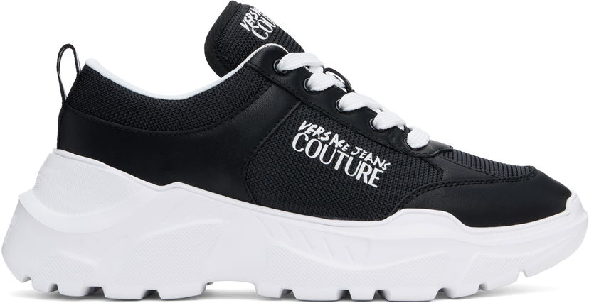 Кросівки та взуття Versace Versace Jeans Couture Logo Speedtrack чорний | E78YA3SC1_EZSC52