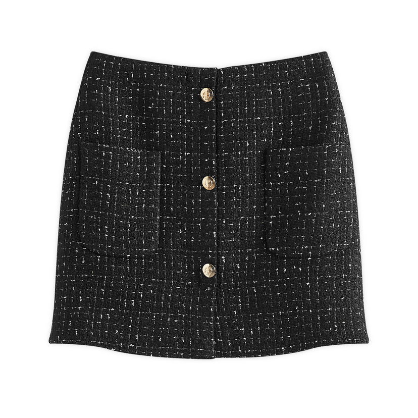 Спідниця Anine Bing Mateo Tweed Mini Skirt чорний | A-04-3327-CAE28