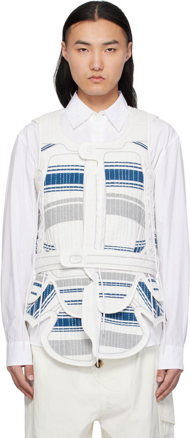 Жилет Craig Green Craig Green Hand-Embroidered Harness Vest білий | CGSS25CWOJKT85, 0