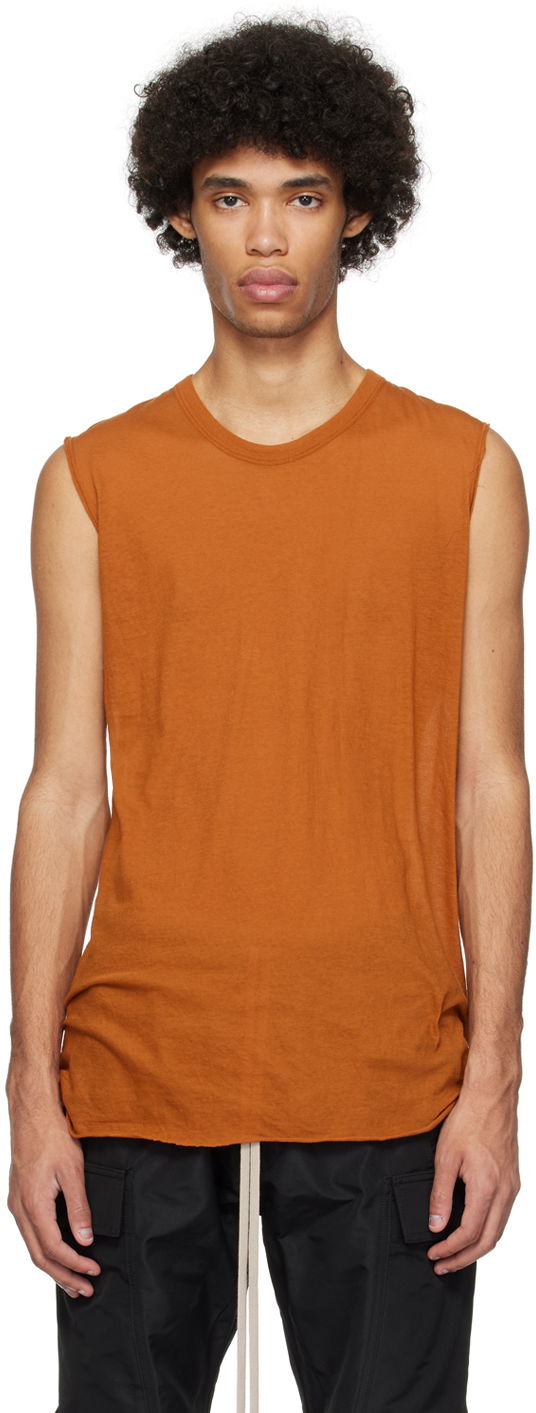 Безрукавка Rick Owens Basic Tank Top Помаранчевий | RU01D3151 UC
