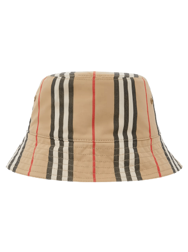 Капелюх Burberry Reversible Icon Stripe Bucket Hat бежевий | 8039355