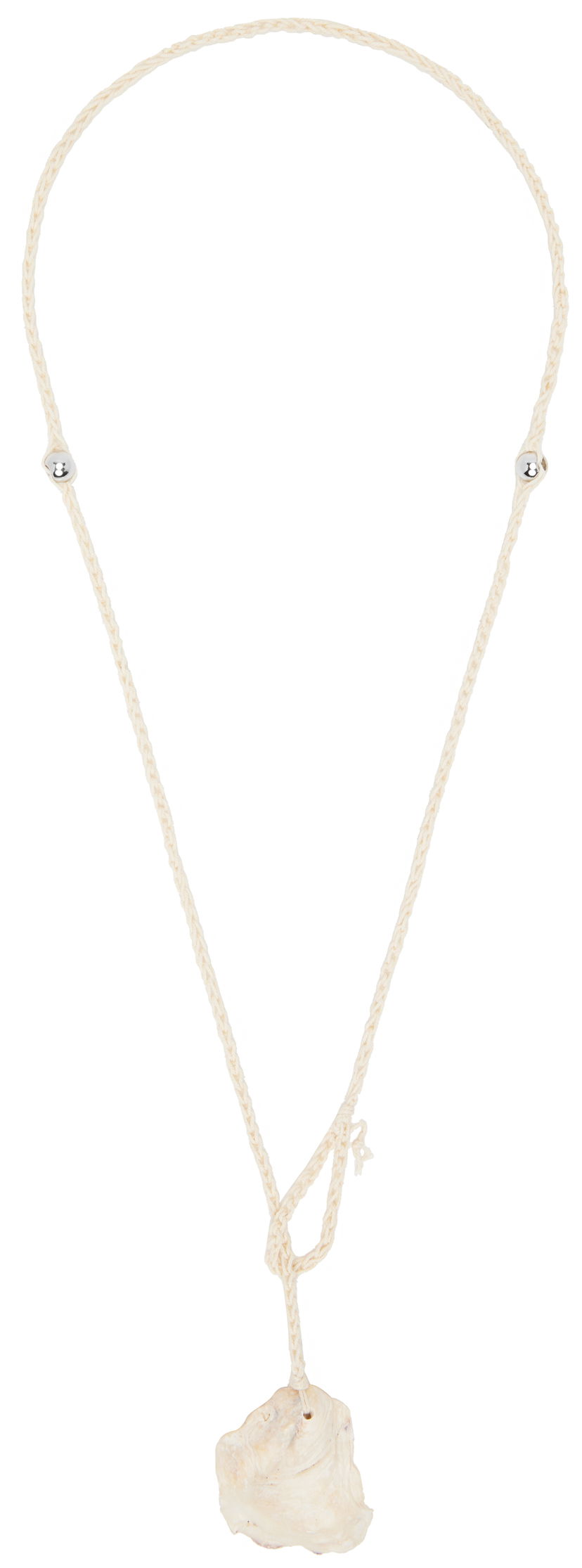 Кольє OUR LEGACY Our Legacy Crochet Shell Pendant Necklace білий | A2258CCN