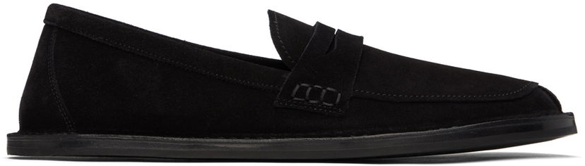 Кросівки та взуття The Row The Row Cary Suede Loafers чорний | F2046-L25