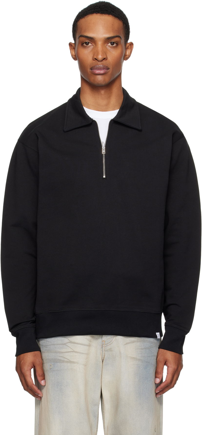 Світшоти NORSE PROJECTS Ketel Relaxed Half Zip Sweatshirt чорний | N20-1381