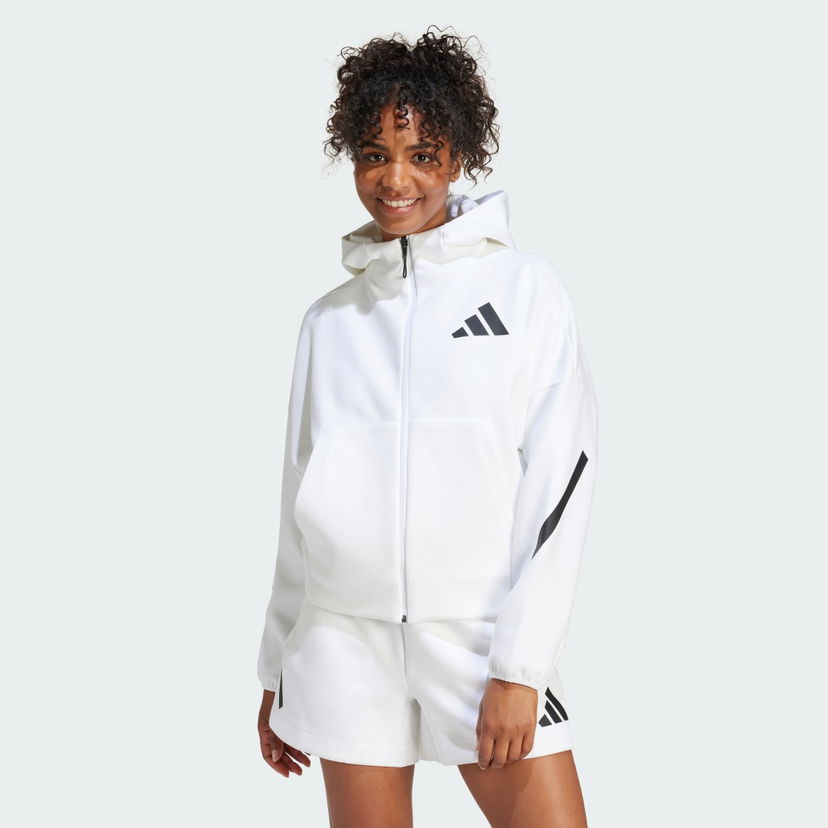 Світшоти adidas Performance Z.N.E. Full-Zip білий | JE7849