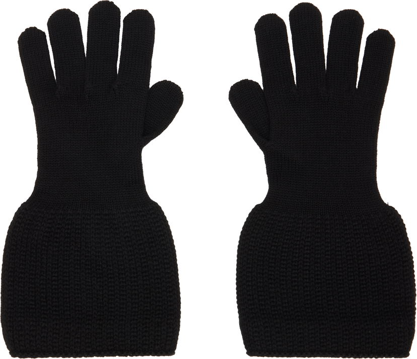 Рукавички Yohji Yamamoto YOHJI YAMAMOTO Knitted Gloves чорний | HL-W04-160