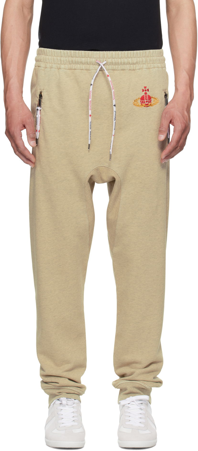 Спортивні штани Vivienne Westwood Vivienne Westwood Football Sweatpants бежевий | 3J01000W-J008P-