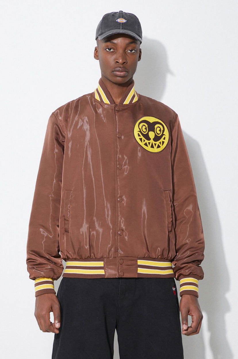 Куртка бомбер BBC IceCream ICECREAM Satin Bomber Jacket Коричневий | IC24107