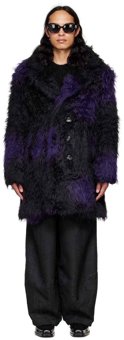 Пальто Needles NEEDLES Faux-Fur Coat Фіолетовий | LQ099